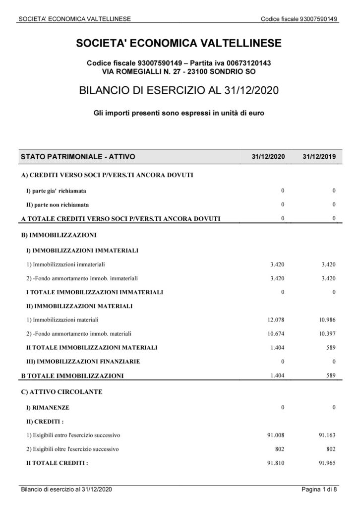 thumbnail of Bilancio CEE al 31.12.2020 con nota integrativa