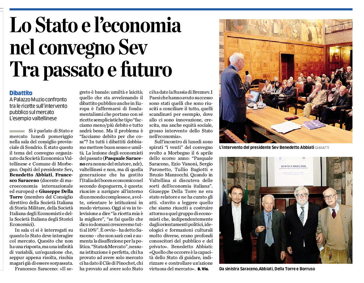 thumbnail of LA PROVINCIA 05 02 2020 – Lo Stato e l’economia nel convegno di SEV. Tra passato e futuro