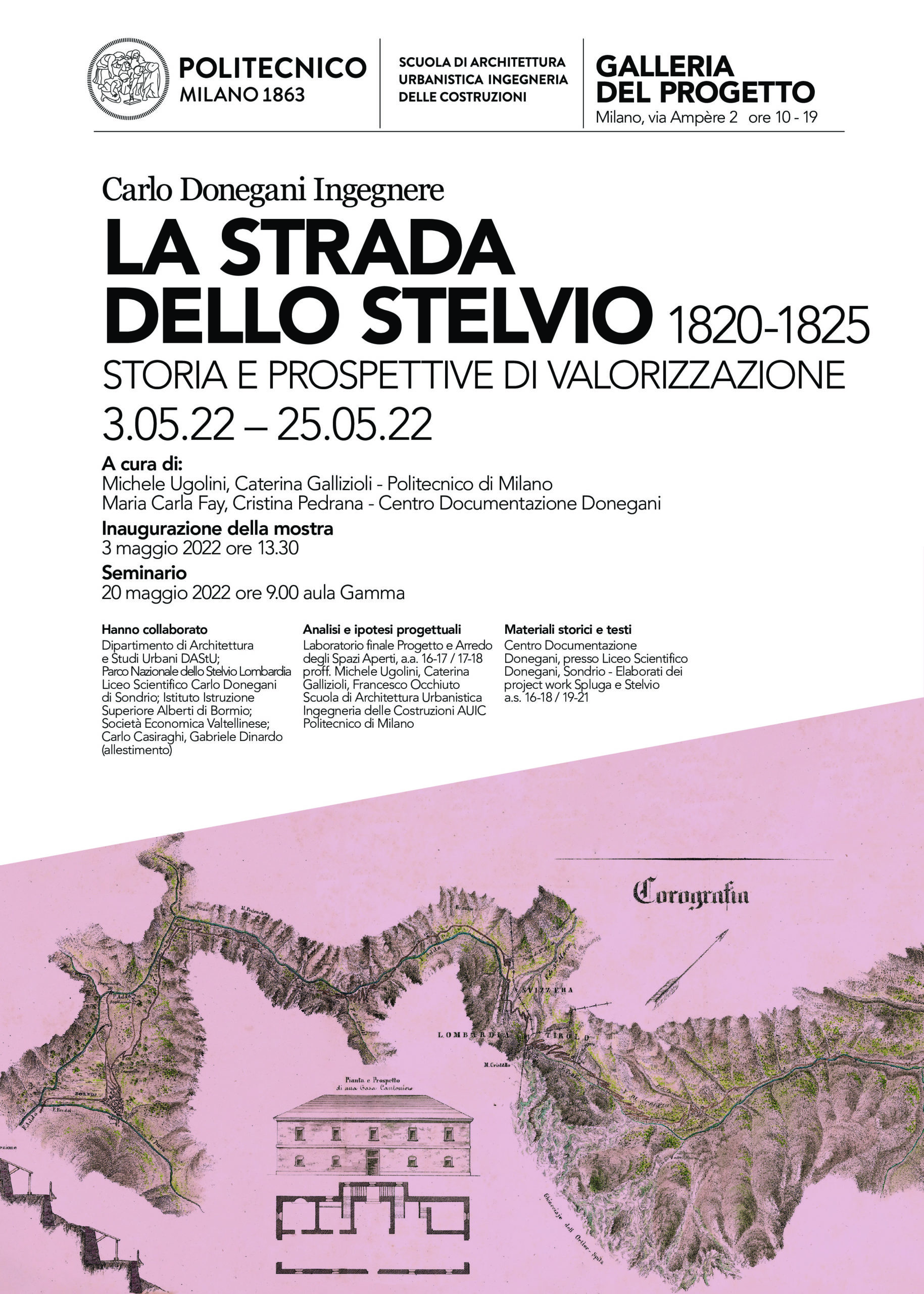 thumbnail of Locandina Mostra LA STRADA DELLO STELVIO