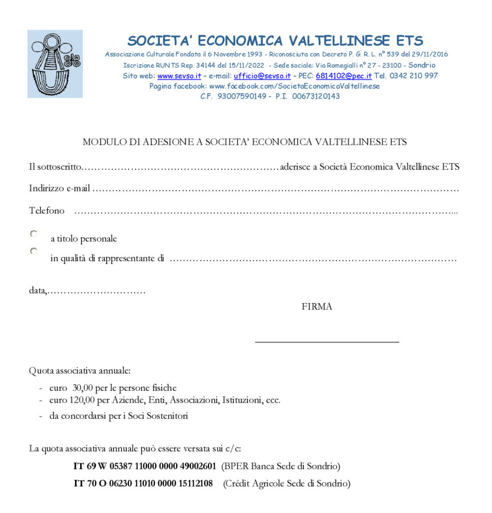 thumbnail of Modulo di adesione a SEV