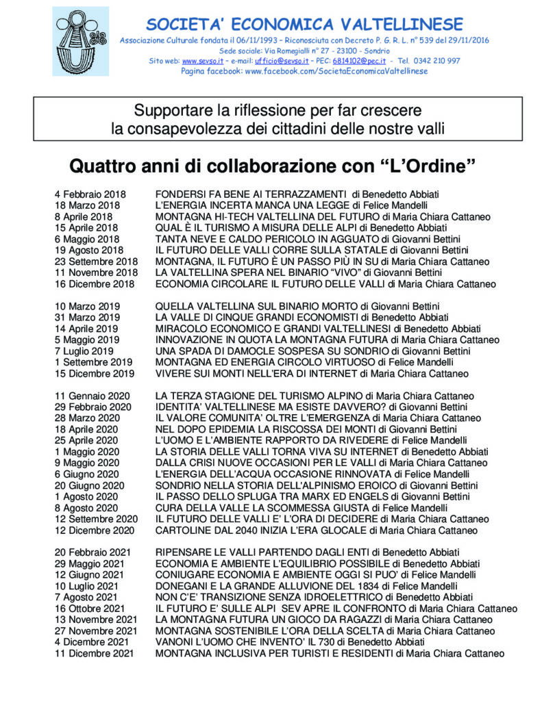 thumbnail of Quattro anni di collaborazione con L’Ordne